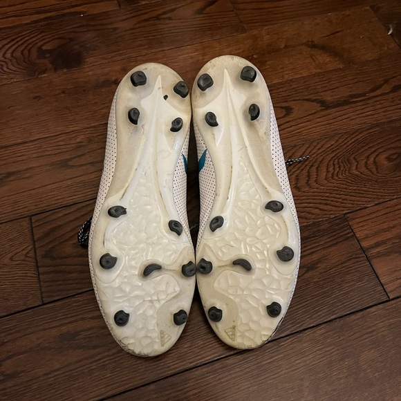 Adidas X 17.3 FG White Blue Soccer Cleats Women’s Size 6 - Picture 4 of 4